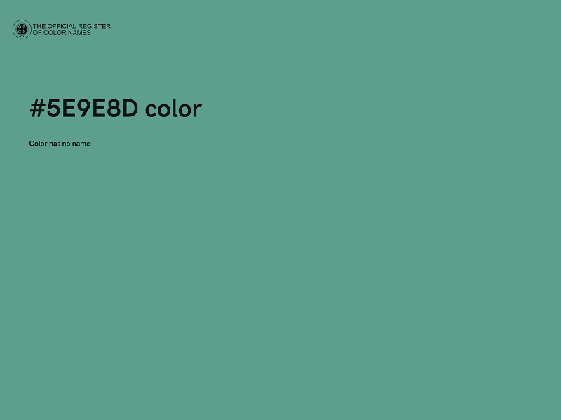 #5E9E8D color image