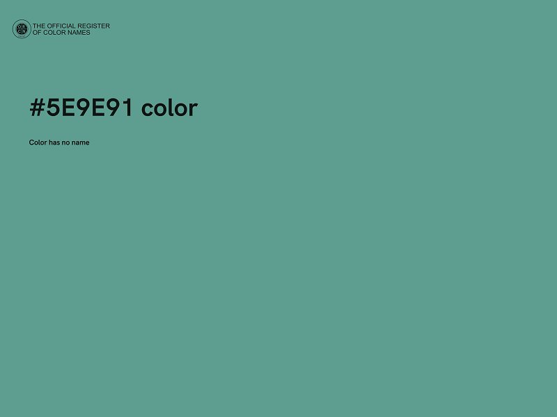 #5E9E91 color image