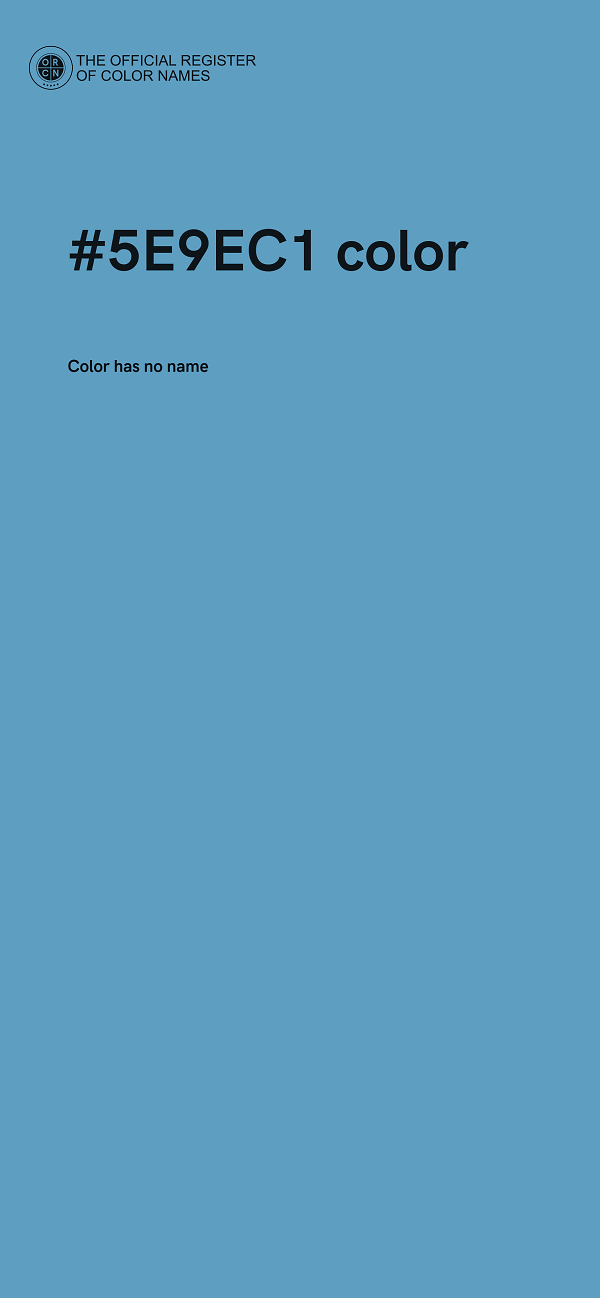 #5E9EC1 color image