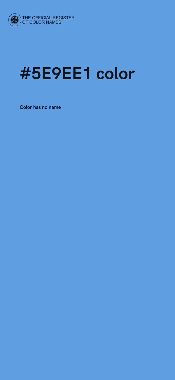 #5E9EE1 color image