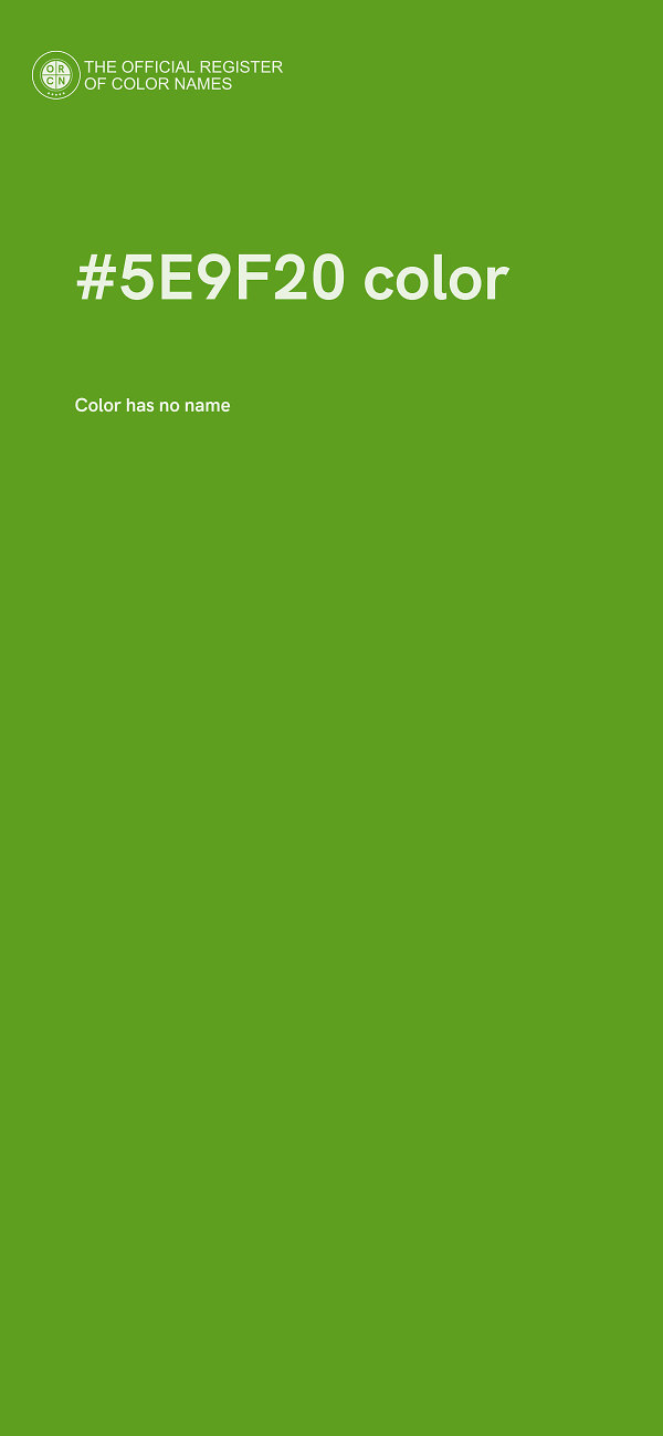 #5E9F20 color image