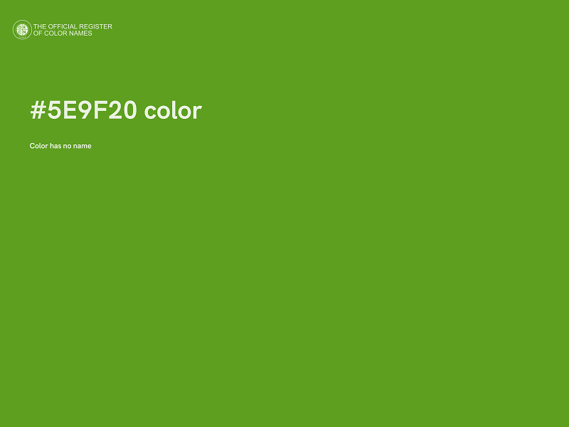 #5E9F20 color image