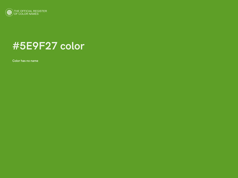#5E9F27 color image