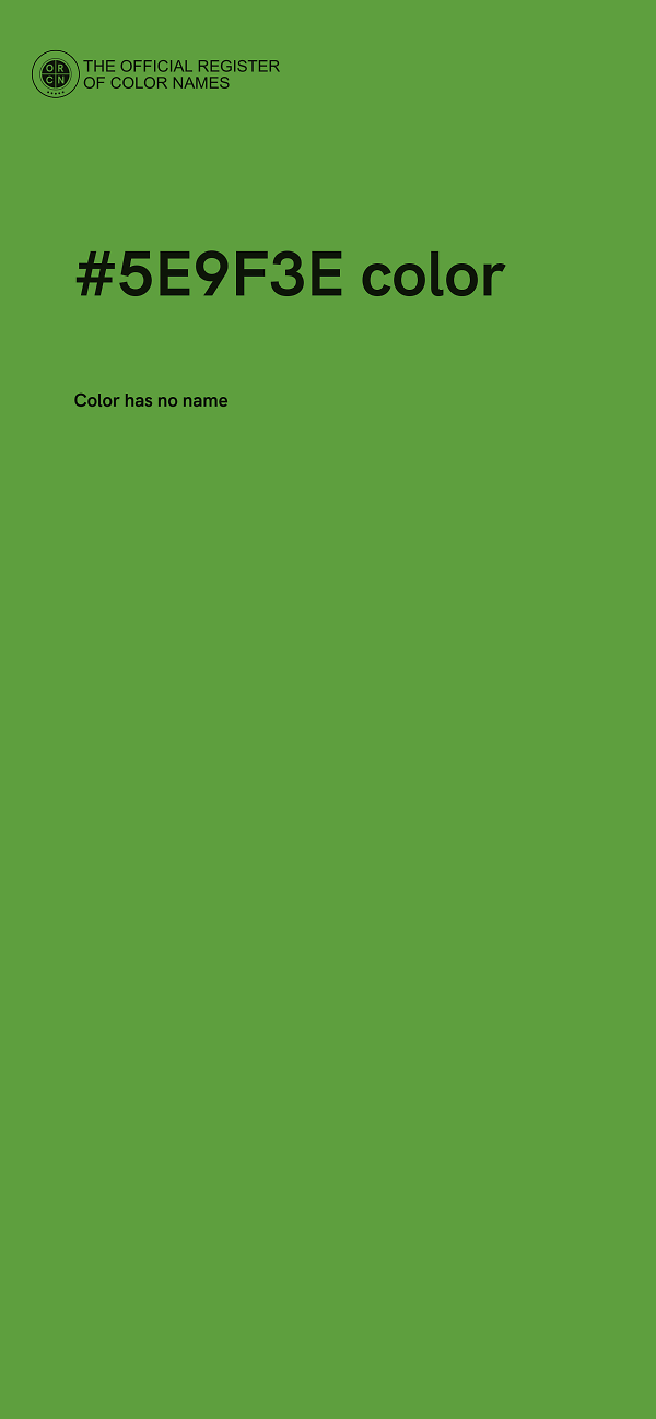 #5E9F3E color image