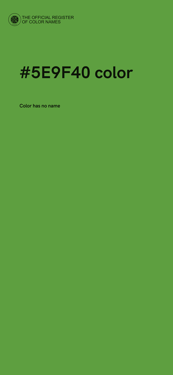 #5E9F40 color image
