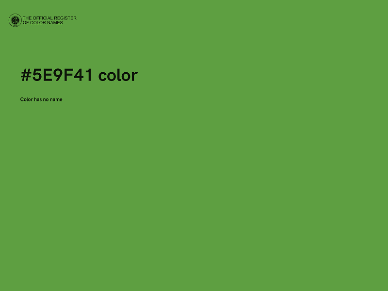 #5E9F41 color image