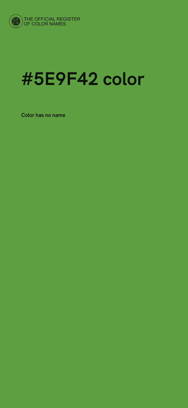 #5E9F42 color image