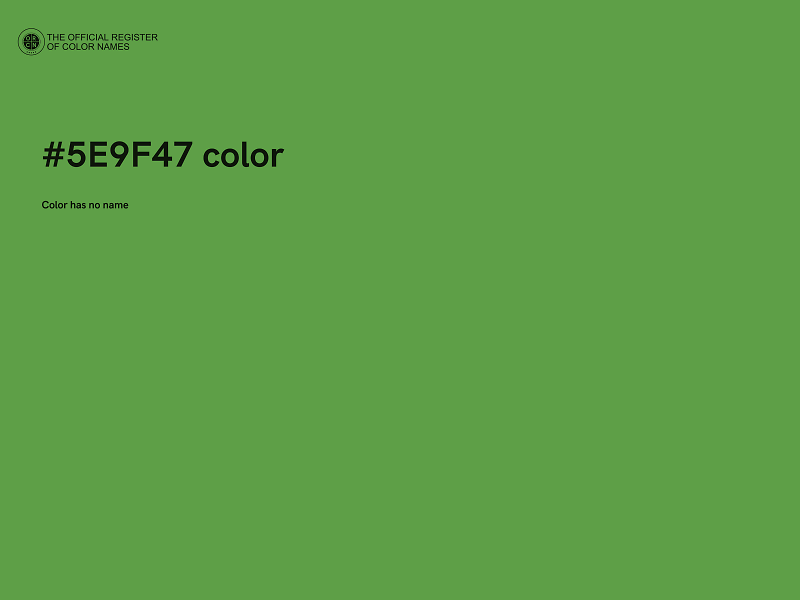 #5E9F47 color image