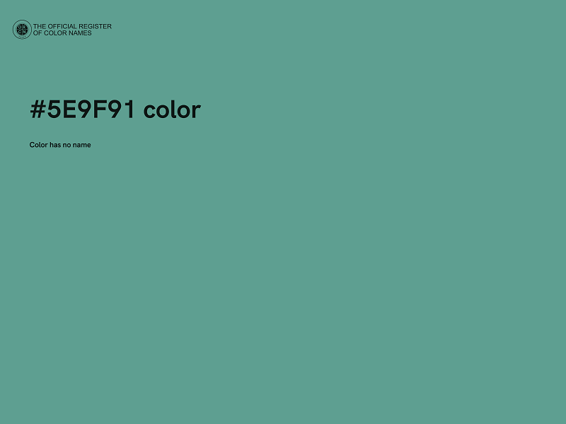 #5E9F91 color image