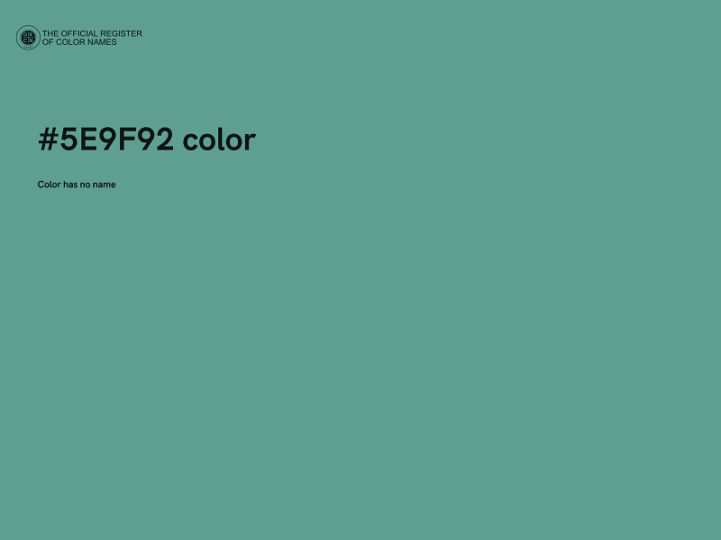 #5E9F92 color image