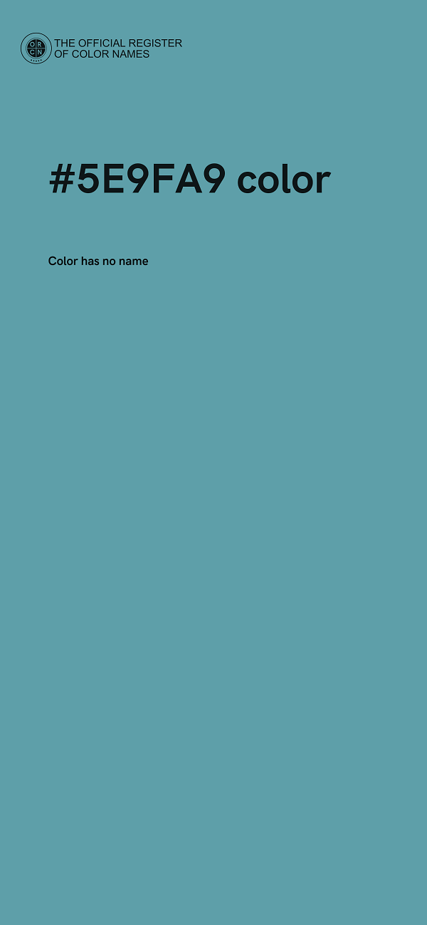 #5E9FA9 color image