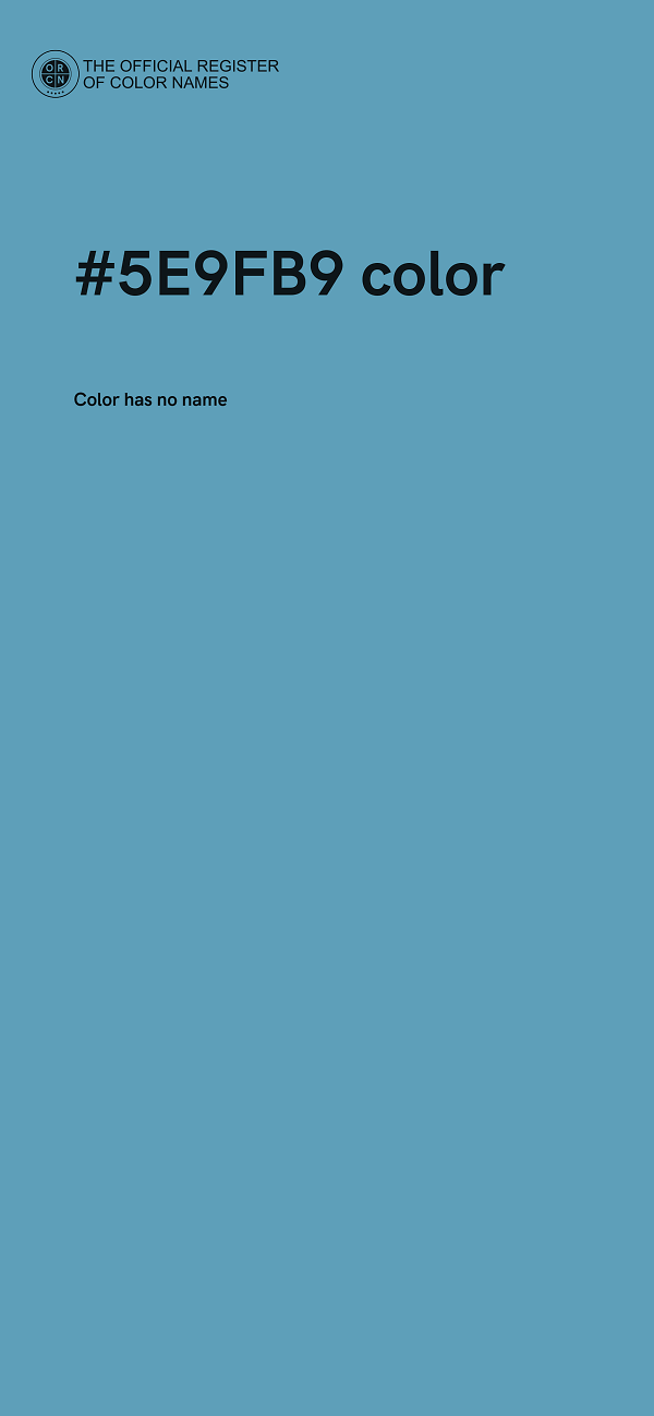 #5E9FB9 color image