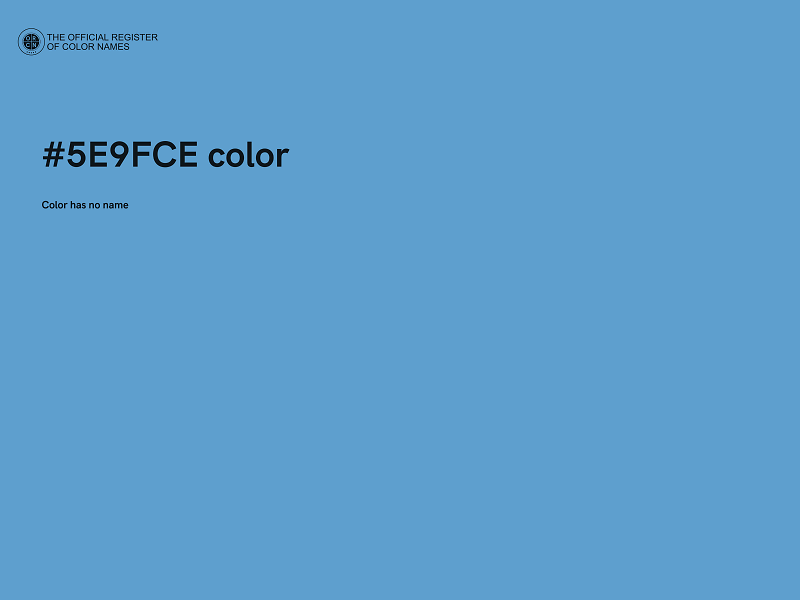 #5E9FCE color image