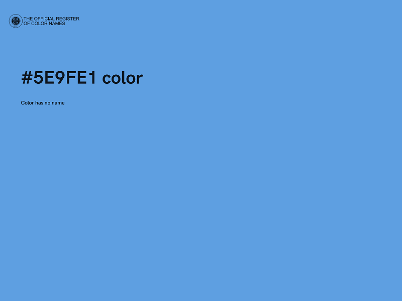 #5E9FE1 color image