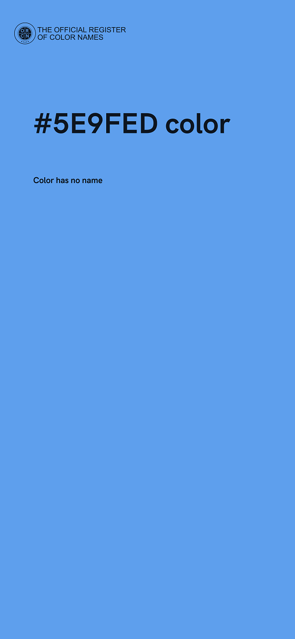 #5E9FED color image