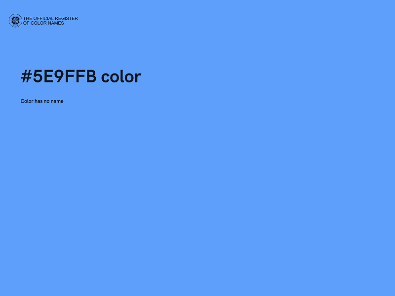 #5E9FFB color image