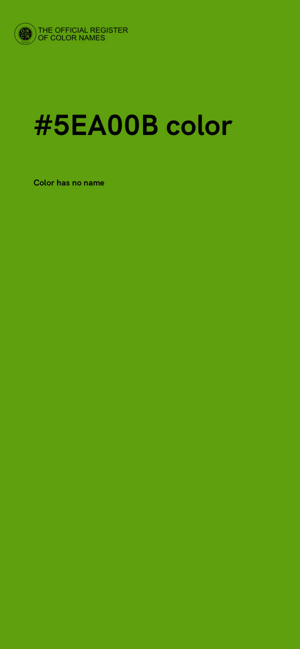 #5EA00B color image