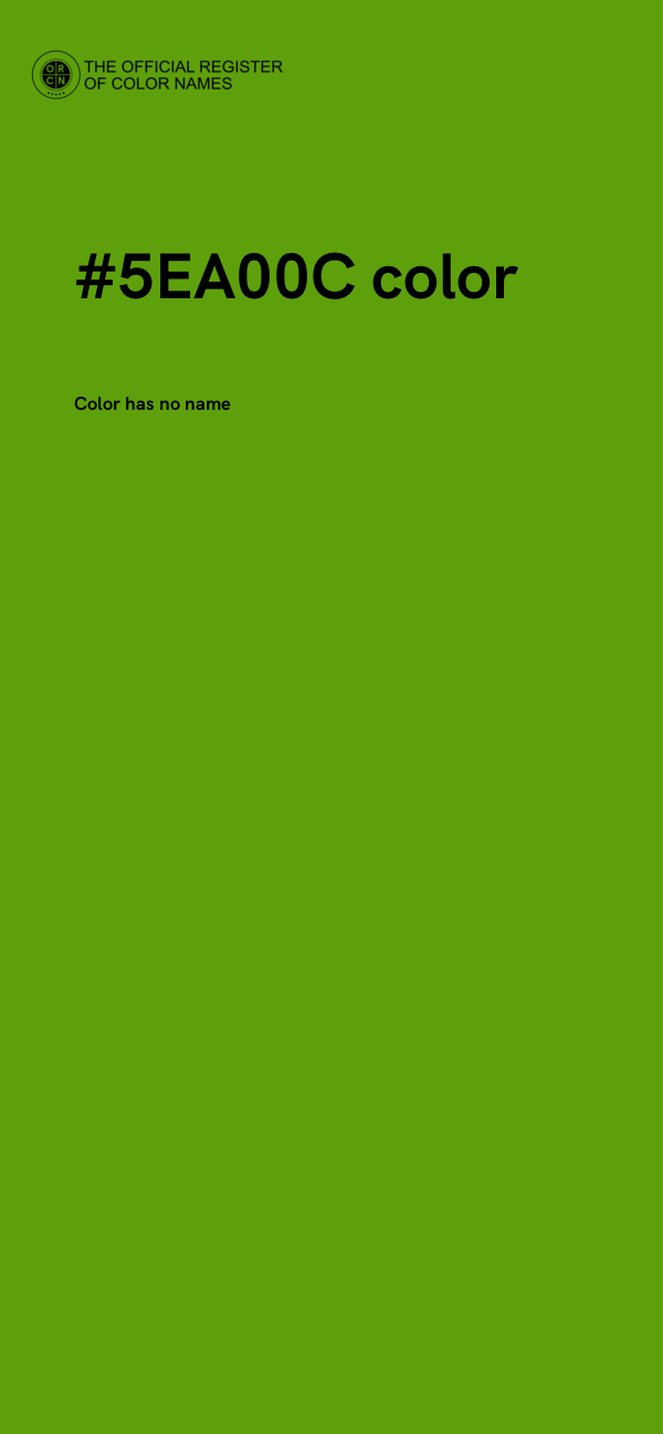 #5EA00C color image