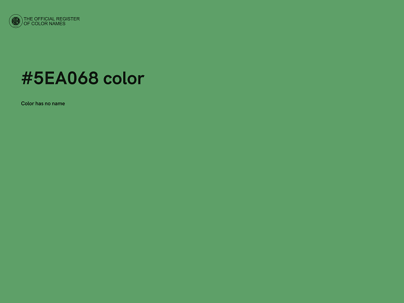 #5EA068 color image