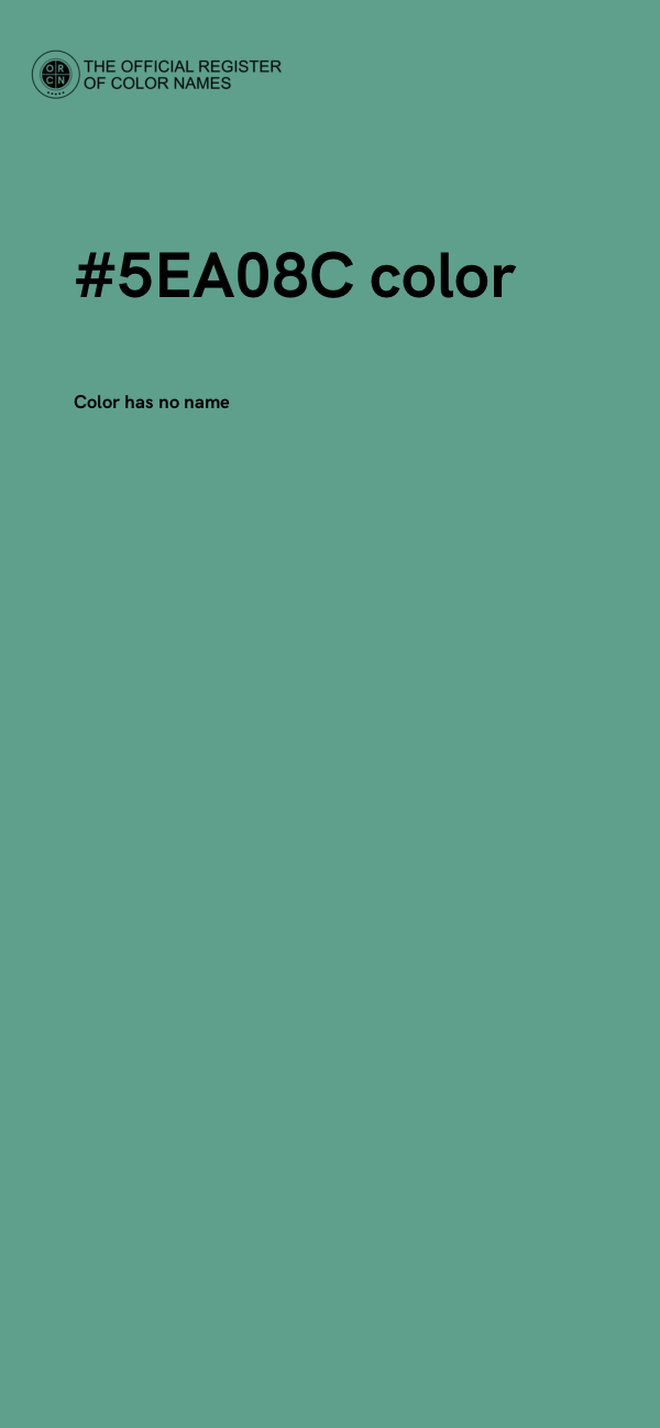#5EA08C color image