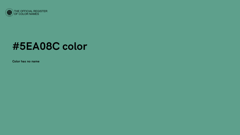 #5EA08C color image