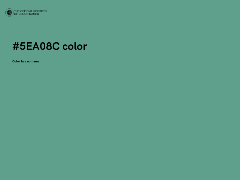 #5EA08C color image