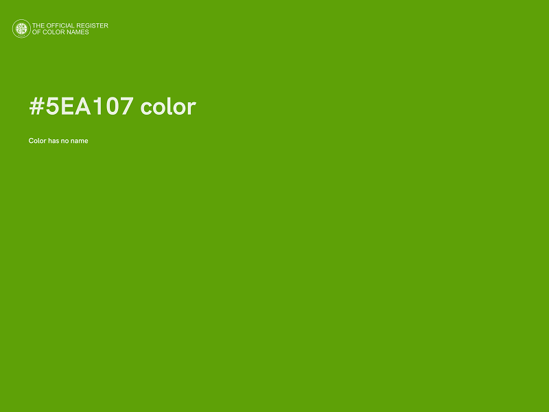 #5EA107 color image