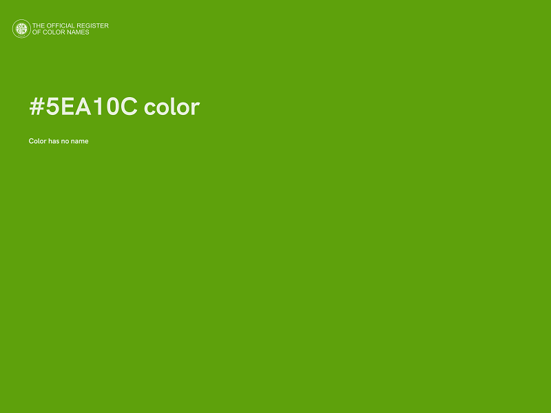 #5EA10C color image