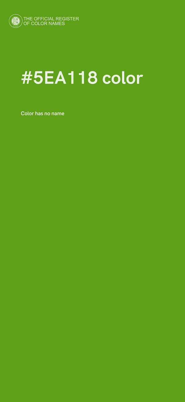 #5EA118 color image