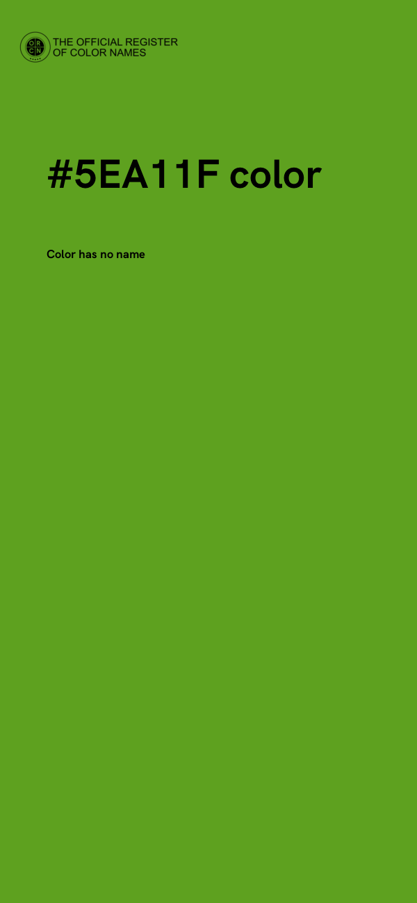 #5EA11F color image