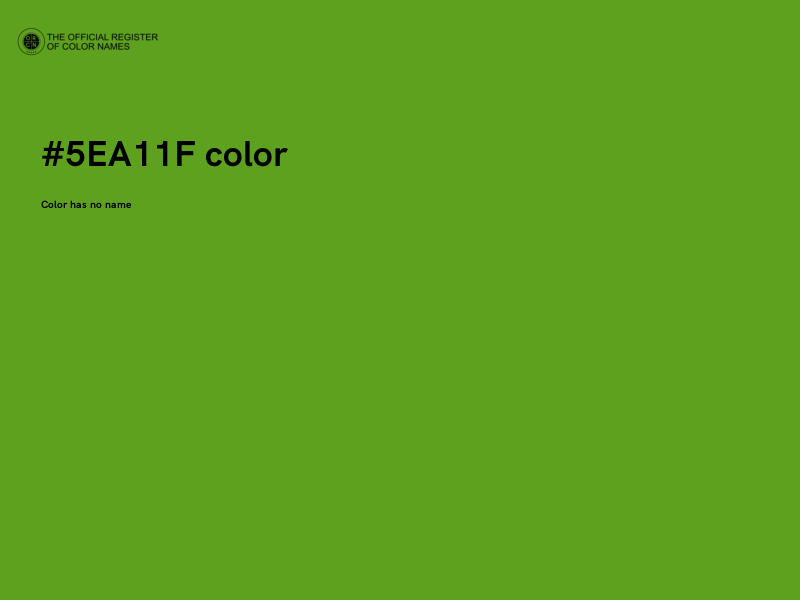 #5EA11F color image