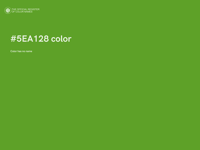 #5EA128 color image