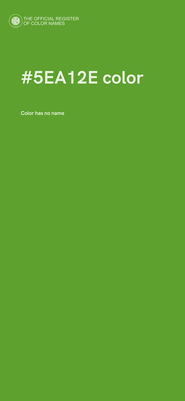 #5EA12E color image