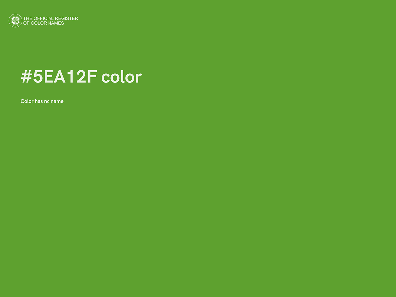 #5EA12F color image