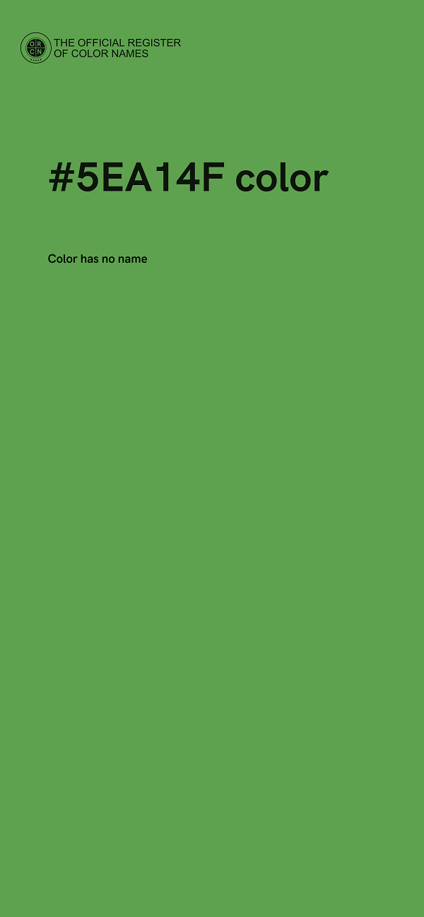 #5EA14F color image