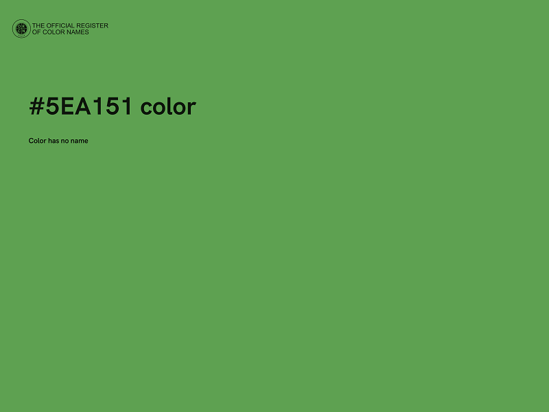 #5EA151 color image