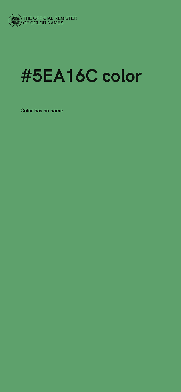 #5EA16C color image