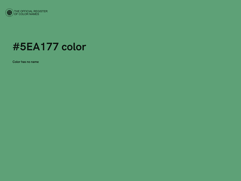 #5EA177 color image