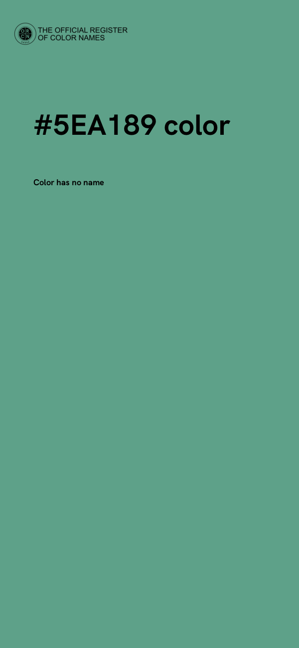 #5EA189 color image