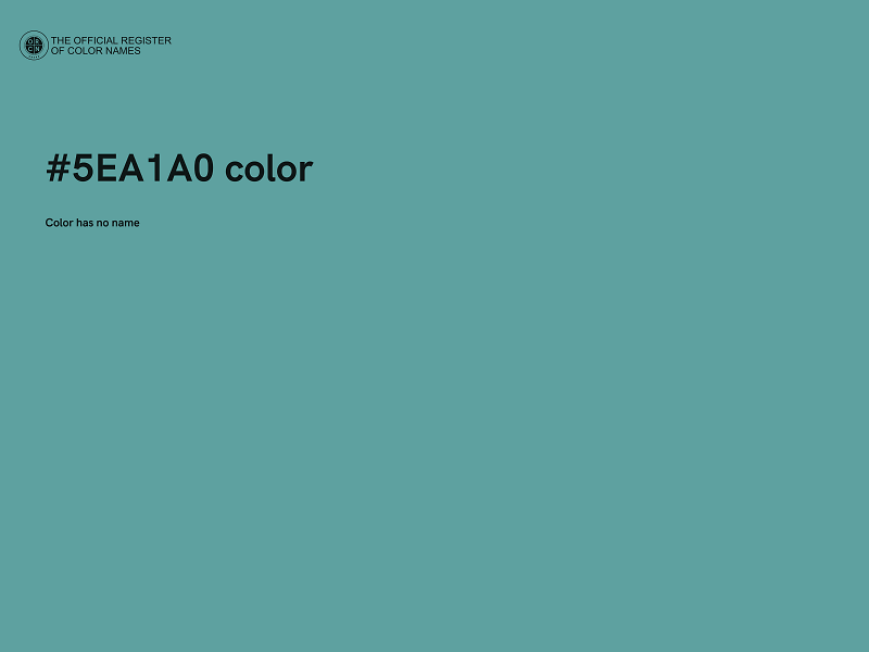 #5EA1A0 color image