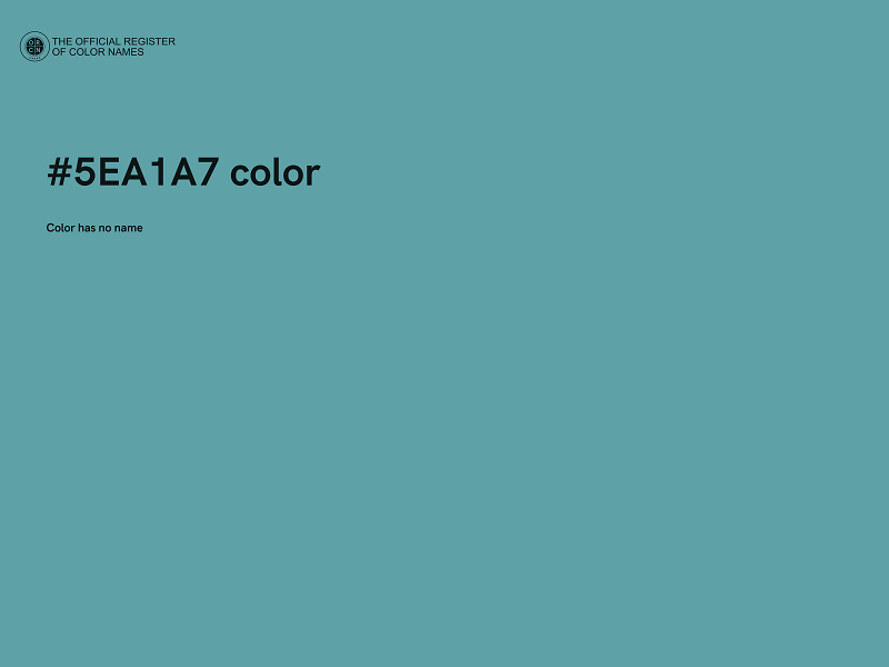 #5EA1A7 color image