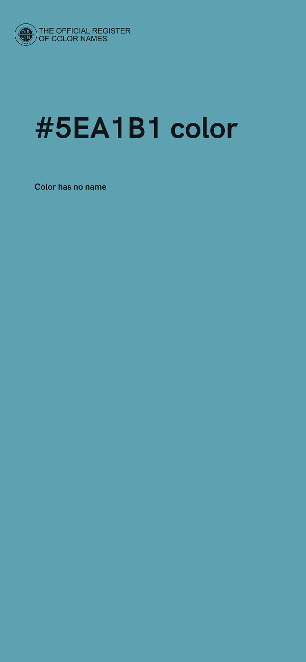 #5EA1B1 color image
