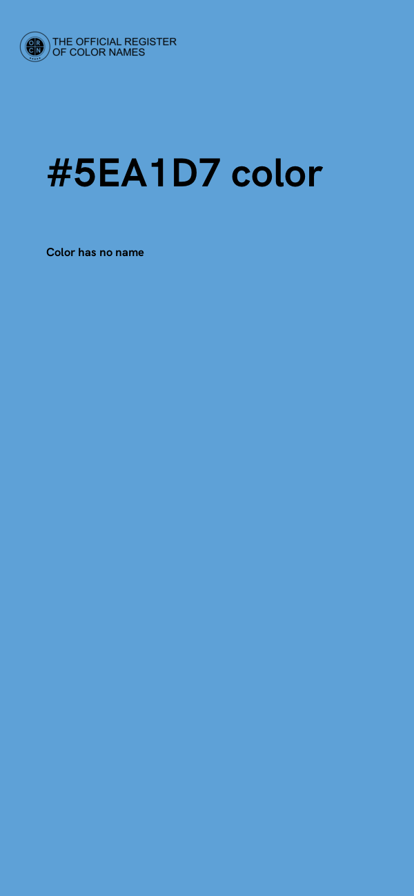 #5EA1D7 color image