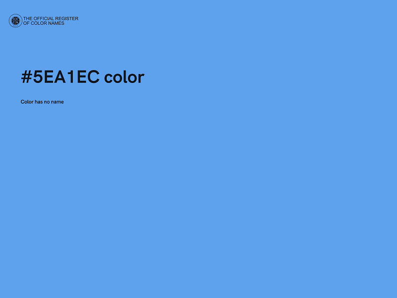 #5EA1EC color image