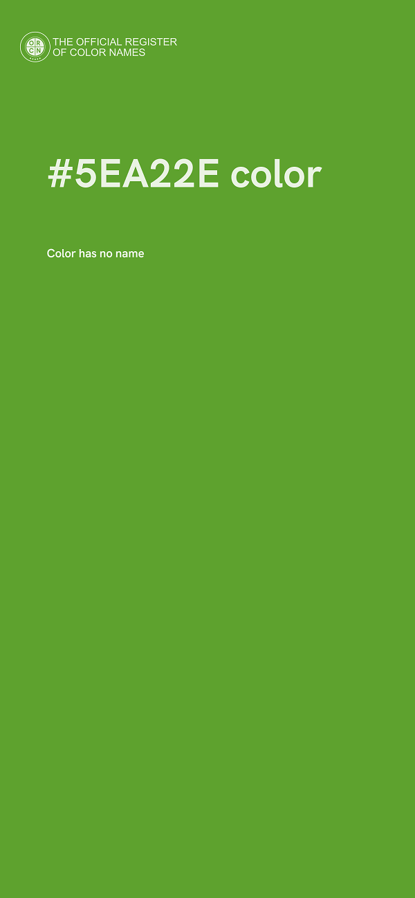 #5EA22E color image