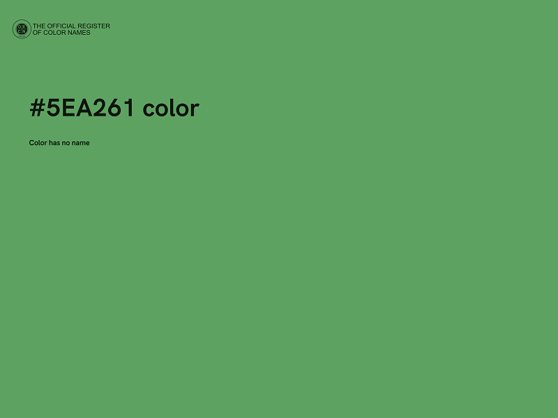 #5EA261 color image