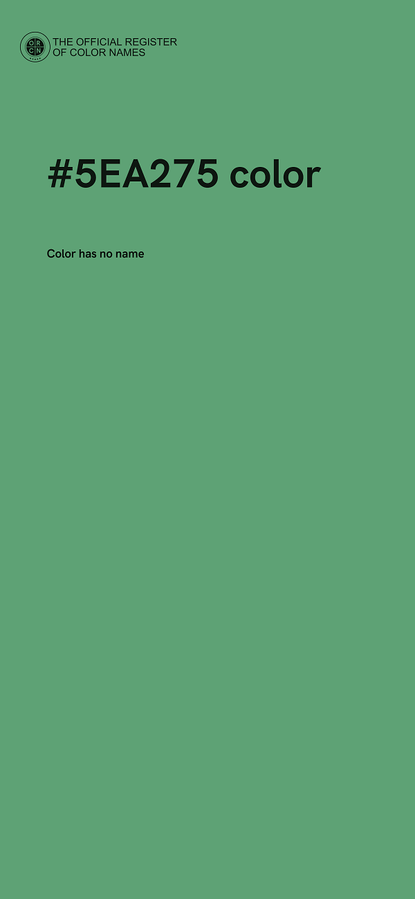 #5EA275 color image