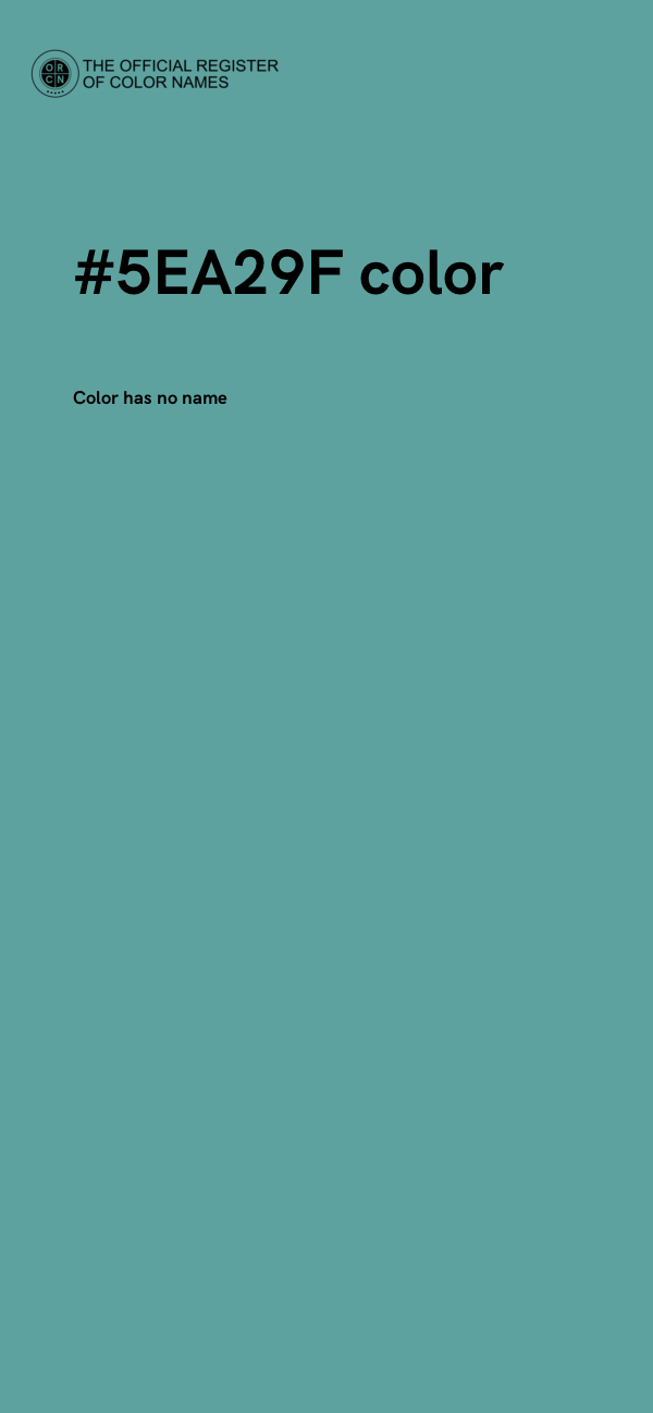 #5EA29F color image