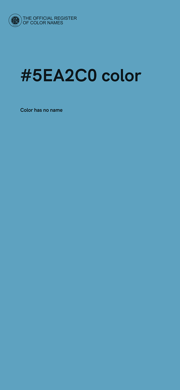 #5EA2C0 color image