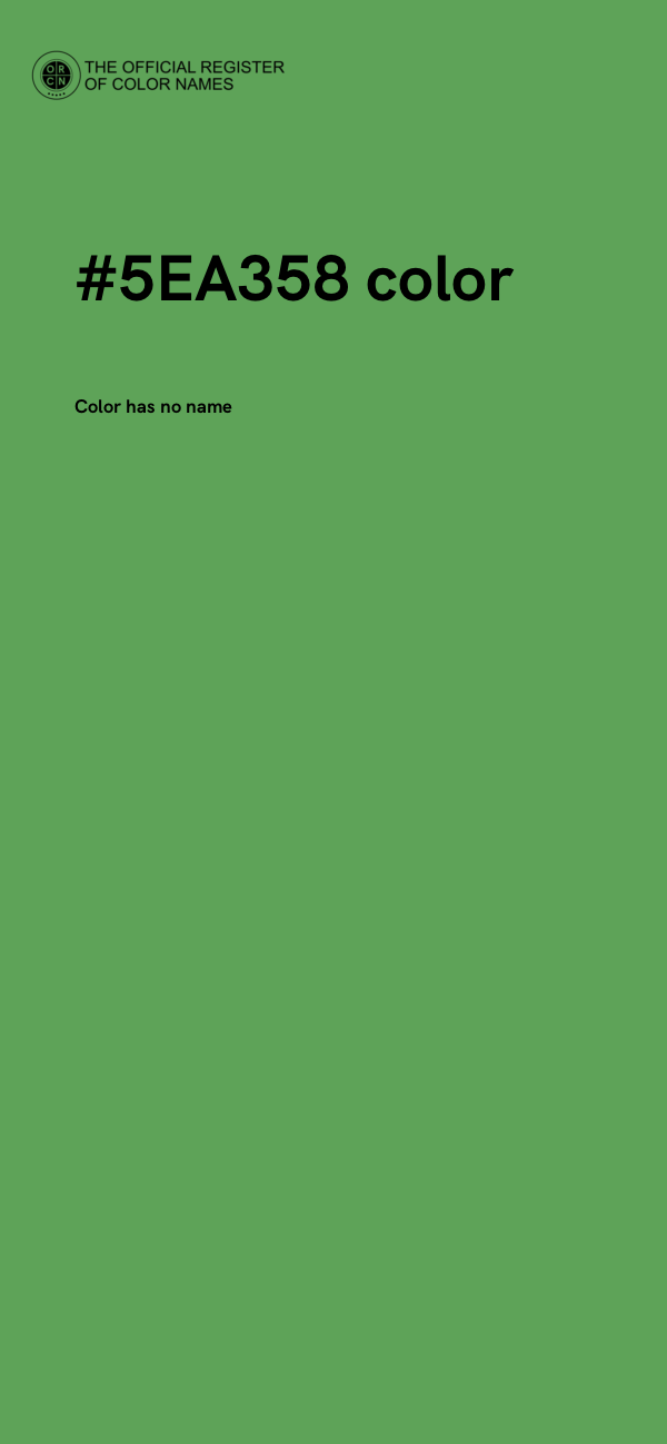 #5EA358 color image